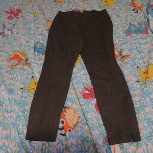 Polo Ralph Lauren Equestrian Leggings Womens Size 10 Grey Knee Patch Preppy